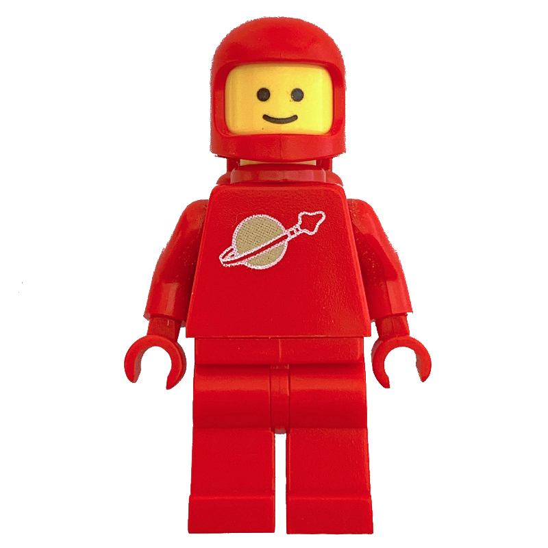 Classic Spaceman, Red with Airtanks (3842a Helmet)