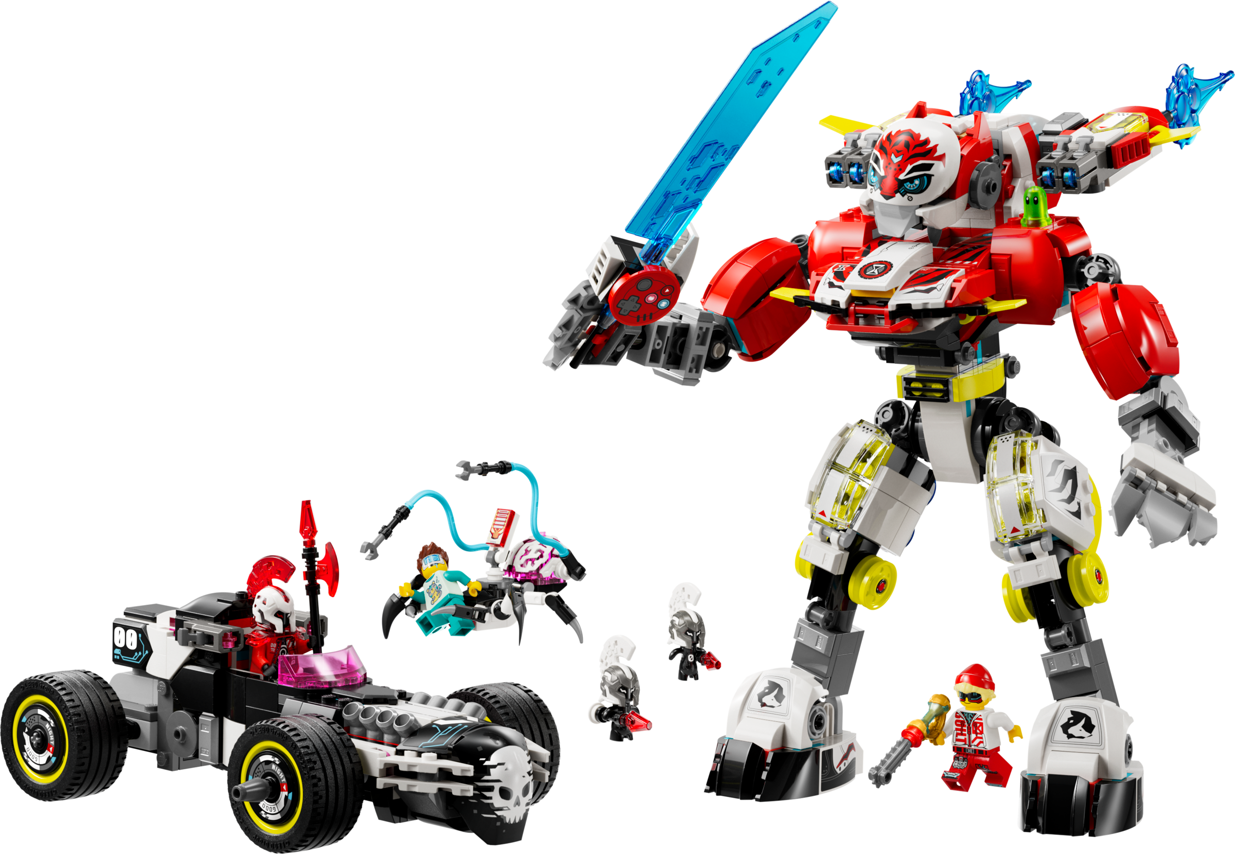 Cooper's Tiger Mech &amp; Zero's Hot Rod Car