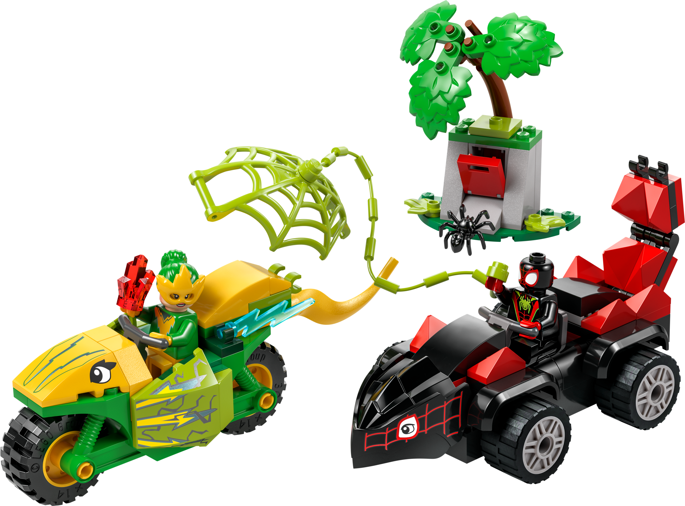 Spin and Electro Dinosaur Vehicle Chase