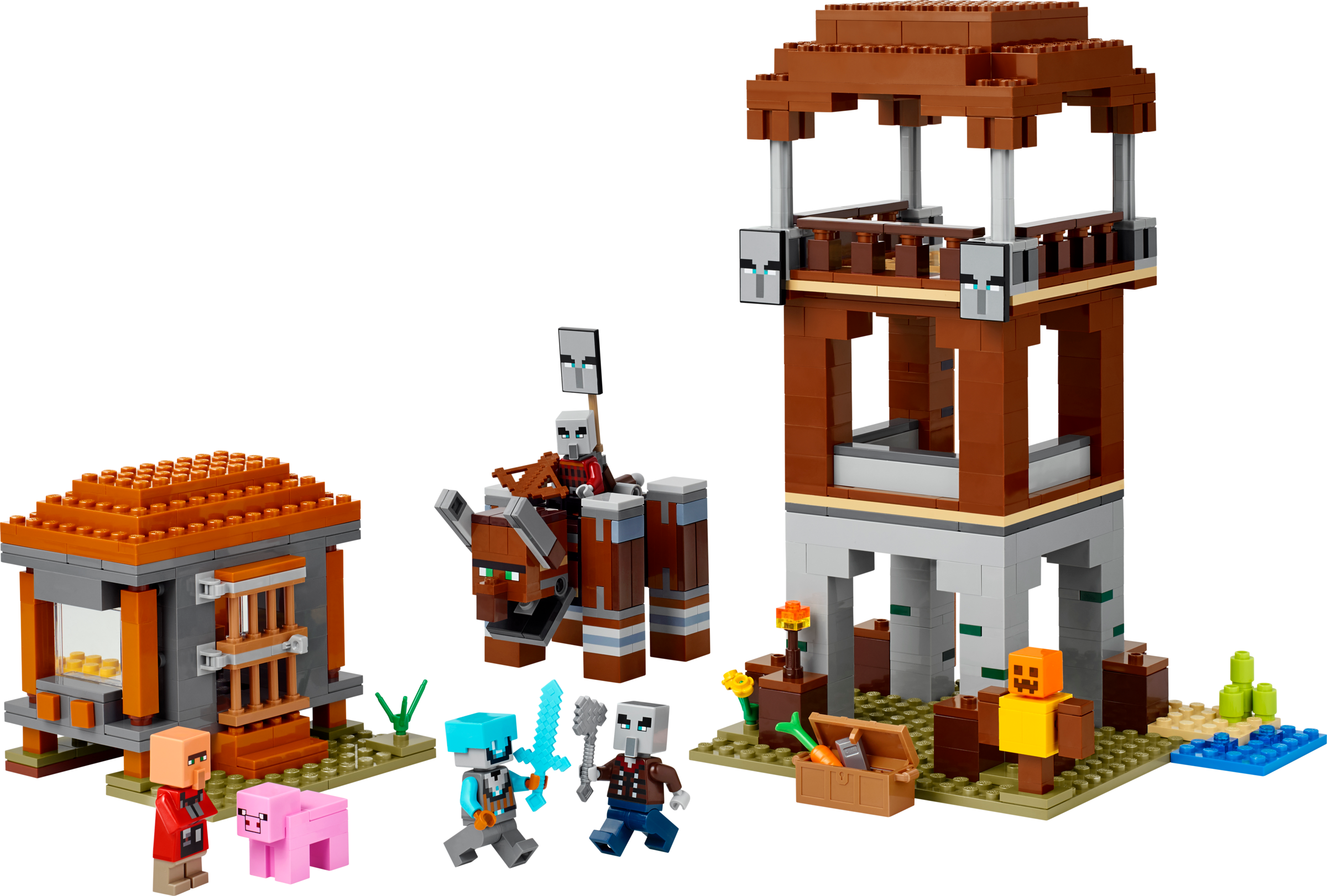 The Pillager Outpost and Ravager