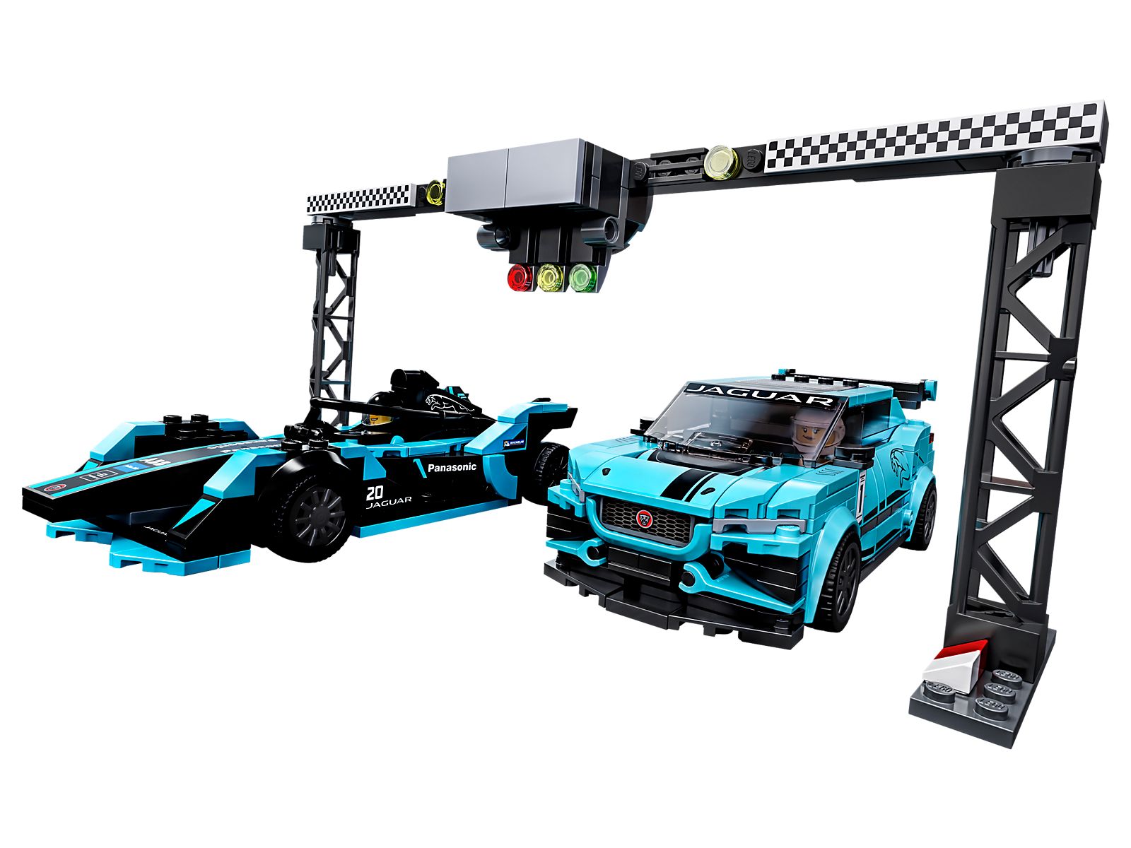 Formula E Panasonic Jaguar Racing GEN2 car &amp; Jaguar I-PACE eTROPHY