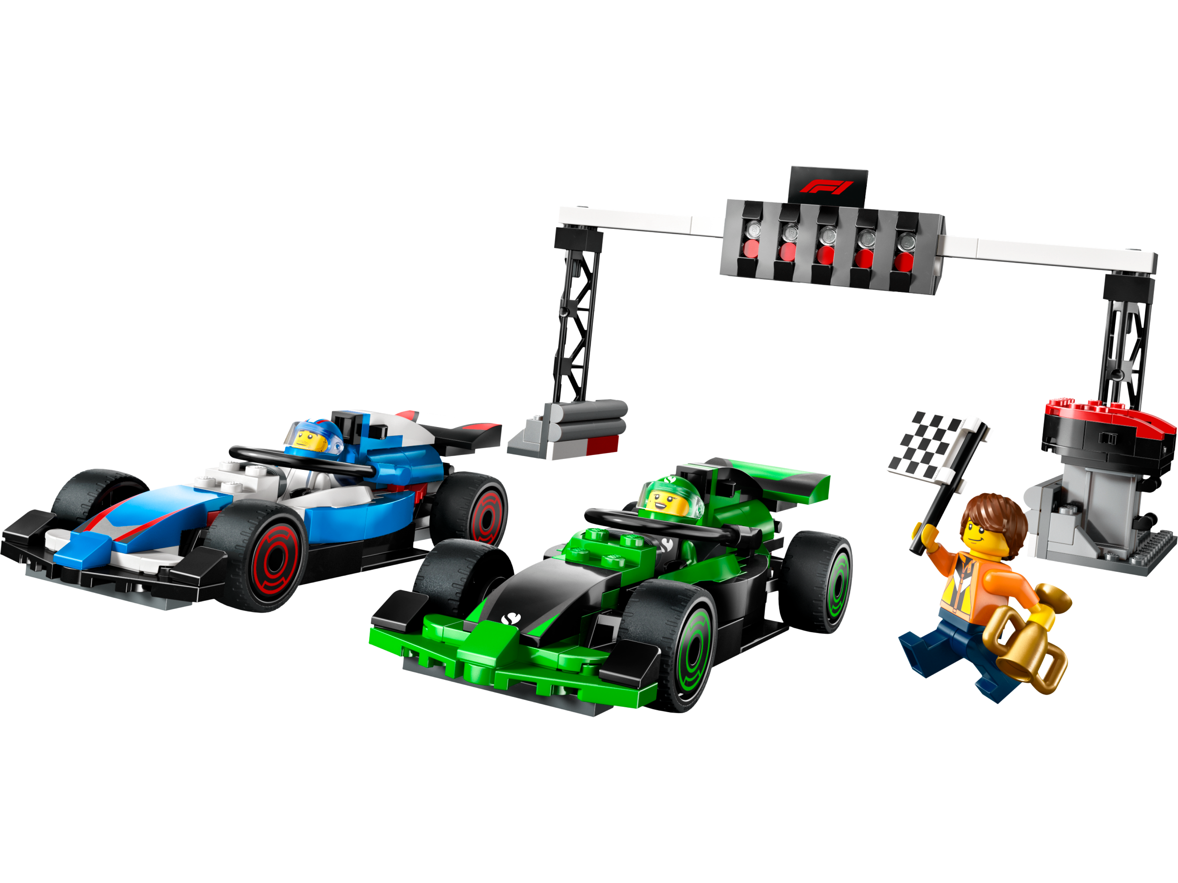 F1 Grid with VCARB &amp; Sauber Race Cars