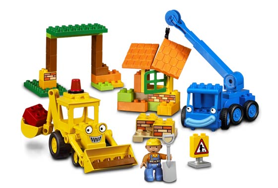 Scoop and Lofty at the Building Yard
