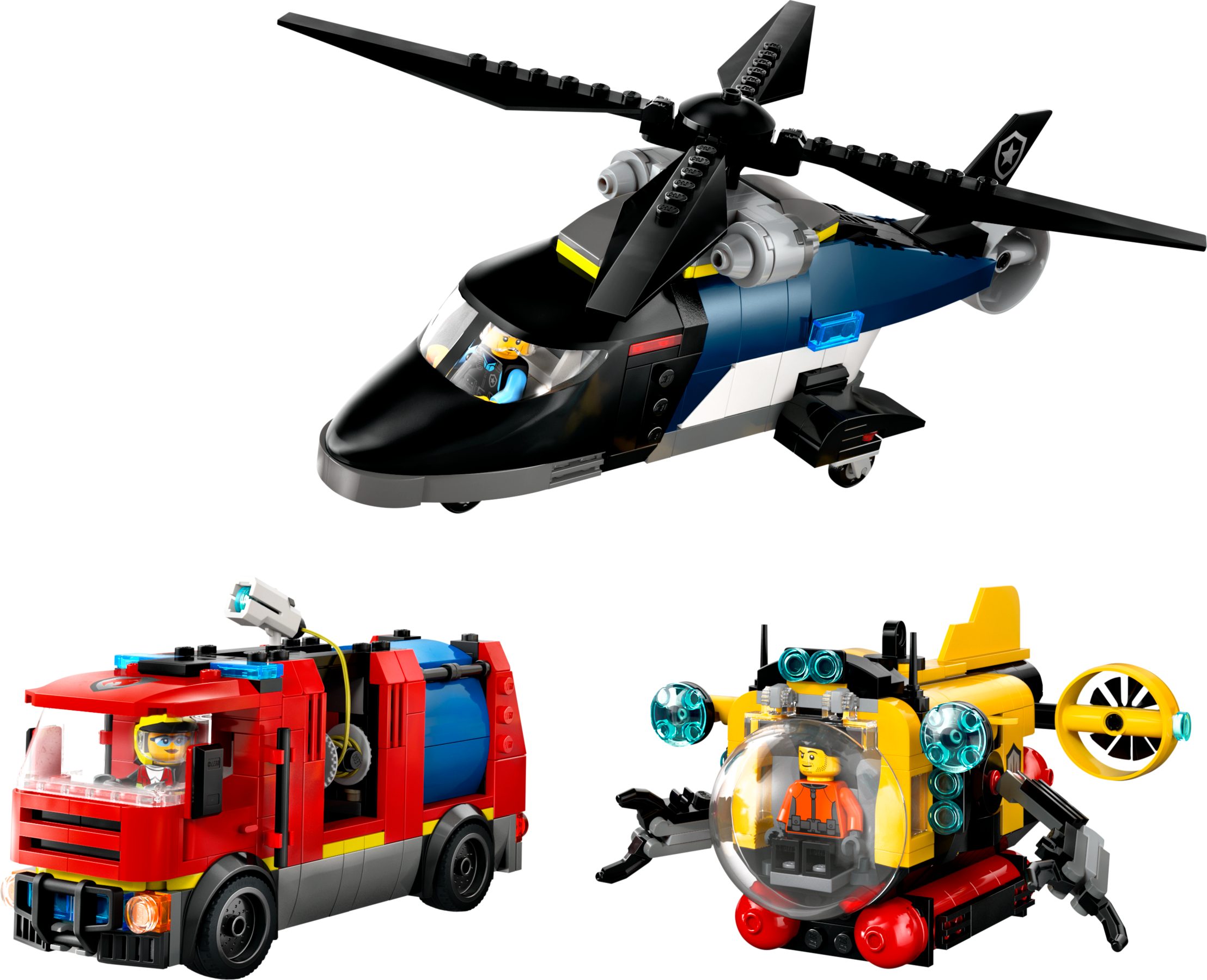 Helicopter, Fire Truck &amp; Submarine Remix