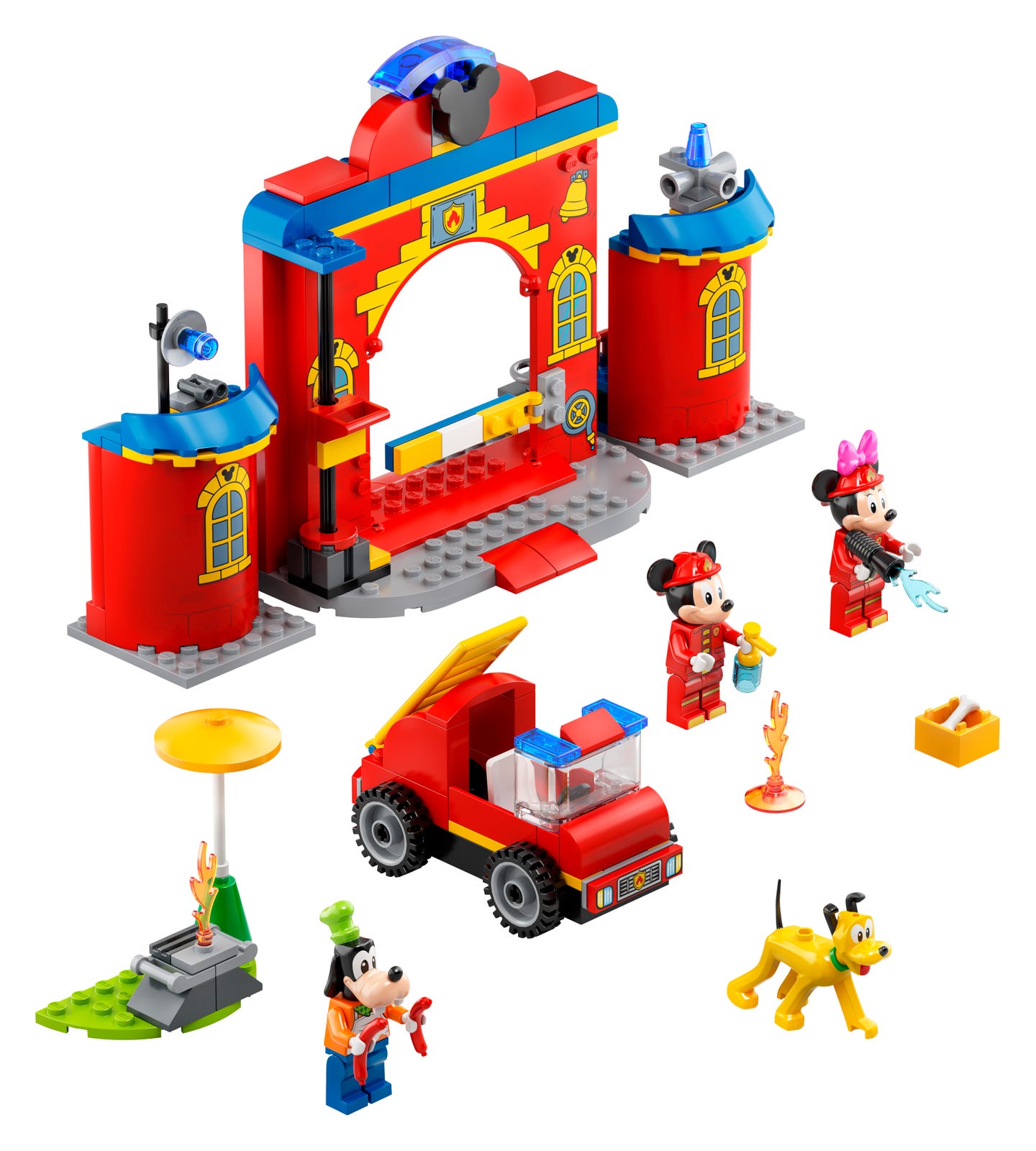 Mickey &amp; Friends Fire Truck &amp; Station