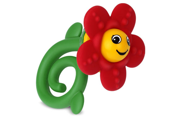 Happy Flower Rattle &amp; Teether