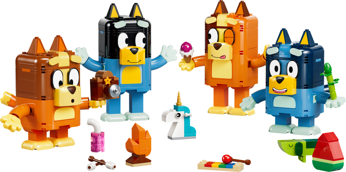 Brick-Built Bluey Family